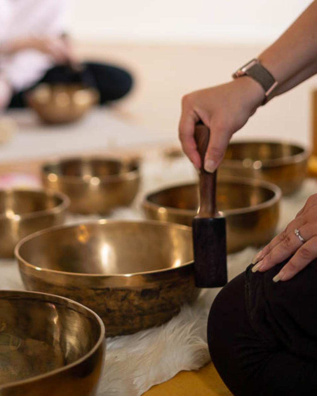 Äänimaljatyöpaja maljoja soitetaan pyörittämällä